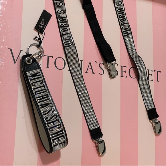 VS Logo Shine Suspenders and wristlet strap set - Picture 3 of 9